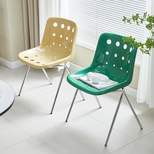 Tabouret de maquillage <span class=keywords><strong>pour</strong></span> chambre à coucher, <span class=keywords><strong>chaise</strong></span> de style mid-century couleur crème, simple, <span class=keywords><strong>pour</strong></span> petit espace, <span class=keywords><strong>chaise</strong></span> de table de maquillage, <span class=keywords><strong>chaise</strong></span> de salle à manger, <span class=keywords><strong>chaise</strong></span> d'hôtel, <span class=keywords><strong>chaise</strong></span> de café - Product Image 5