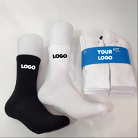 Bas quantité minimale de commande Custom Designer Made Brand Chaussettes de sport décontractées Chaussettes de sport tricotées Chaussette de compression personnalisée de qualité