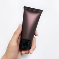 Vente de liquidation, tube de crème pour les mains en plastique de 50 ml, brun mat nacré, 50 g, lotion pour le corps, nettoyant pour le visage, tube à presser