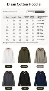 Sweat à capuche ample pour homme en coton Disang, poids lourd 320g - Product Image 2