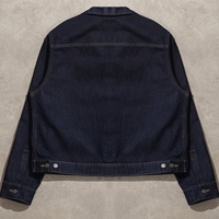 Ensemble de jeans baggy vintage de haute qualité pour hommes, veste en jean empilée à coupe ample avec technique lavée, style droit