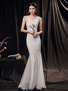 Neue Sexy Maßgeschneiderte Spitzenkleider für Gala Meerjungfrau-Abendkleid Damen Ballkleider Geburtstagsparty-Kleid - Product Image 2