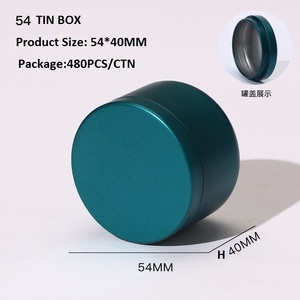 Bán buôn biểu tượng tùy chỉnh vòng trà nhỏ <span class=keywords><strong>tins</strong></span> 54 * h40mm Vòng Kim Loại lưu trữ tin cho Matcha Bột trà nến bao bì - Product Image 3