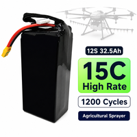 Batterie TPENERGY 12S 32.5Ah semi-solide NMC pour drone pulvérisateur agricole, débit élevé 15C, 1200 cycles, pour UAV de pulvérisation de pesticides