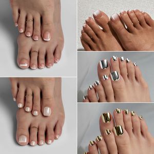 <span class=keywords><strong>Uñas</strong></span> postizas de los pies con diseño personalizado, <span class=keywords><strong>uñas</strong></span> postizas de primera calidad para pies, gel suave, esmaltado cuadrado, champán, acrílico grueso, prensa <span class=keywords><strong>en</strong></span> las <span class=keywords><strong>uñas</strong></span> de los pies - Product Image 5