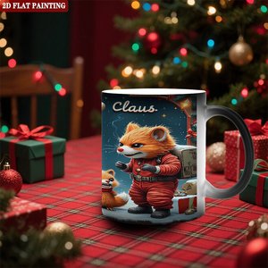 Sublimation Mug Frosted Black 11oz <b>Ceramic</b> Heat Color Changing Magic Blank <b>Cup</b> - Product Image 2