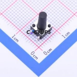 K2-6639SP-R4SC-04 Tactile Switch SMD-4P,6x6mm Switch Single Pole Single Throw Round Button 2.5N Vertical Mount - Product Image 1