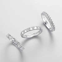 Cincin Perak Sterling 925 Desain Sederhana untuk Wanita dengan Zirkonia Kubik dan Mutiara, Perhiasan Fashion untuk Pesta Pernikahan