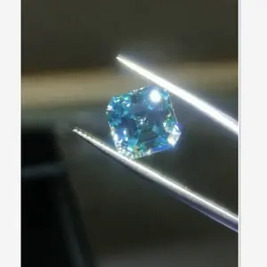 Doppi gioielli perline sciolte in pietra di alta qualità diamante diamante Moissanite grezzo diamante blu allentato naturale