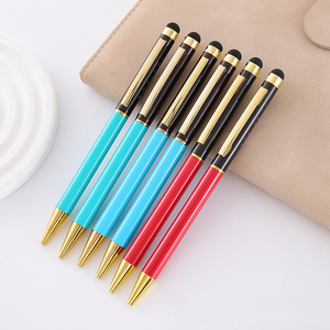 Bolígrafos Metálicos Delgados con Logotipo Personalizado, Bolígrafos Publicitarios Novedosos para Deportes y Hoteles con Metal Suave, Ancho de Escritura de 1.0 mm, MOQ Bajo - Product Image 1
