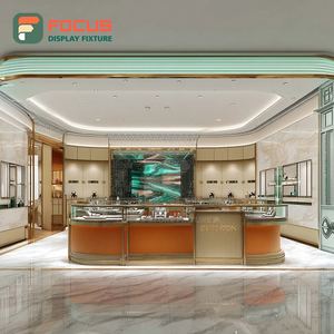 Minimalist Jewelry Display Case Metal <b>Frame</b> Boutique Space Display Counter - Product Image 6