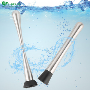 Varilla de acero inoxidable L-Beans para mezclar bebidas y hacer jugos de frutas, herramienta de bar para coctelería. - Product Image 1