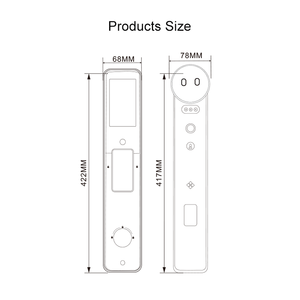 Serrure de porte intelligente Tuya AI Smart Home WiFi avec reconnaissance faciale 3D, reconnaissance des veines palmaires, caméra, biométrique, entièrement automatique, serrure numérique - Product Image 5
