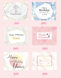 Affiche de décoration d'anniversaire de style européen pour fille <span class=keywords><strong>princesse</strong></span> rose, texture marbrée, art enduit, 120x160cm, taille personnalisée - Product Image 2