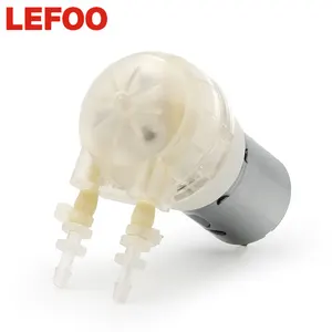LEFOO infüzyon pompası düşük maliyetli peristaltik pompa 24 volt dc elektrik standart peristaltik pompa dc viskoz