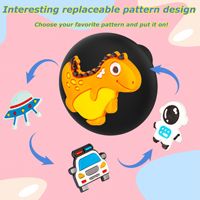 Housse de protection en silicone pour AirTag2, étanche, en forme de dessin animé, coque souple pour enfants avec broche de localisation
