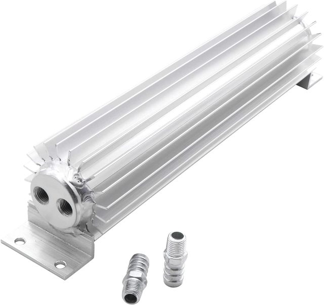 Universal Dual Pass Aluminum Finned Transmission Oil Cooler 15"