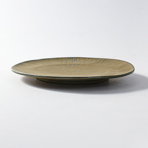Nordic Bronze Speckle Gastronomie Molekularkeramik Teller Porzellan Geschirr Restaurant Gerichte Geschirr Flächplatte - Product Image 4