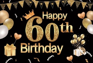 7x5ft Felice 18th 21 30 40 50 60th Festa di Compleanno In Oro Dot Partito Banner Photo Sfondo di Compleanno Foto Sullo Sfondo Photostudio - Product Image 6