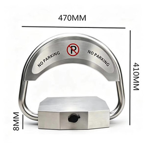 Blocco Parcheggio Intelligente in Acciaio Inossidabile con Telecomando, Barriera Automatica Sollevabile per Posto <span class=keywords><strong>Auto</strong></span> Privato - Product Image 4