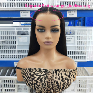 ISEE Compra al por Mayor Pelucas sin Pegamento Listas para Usar, Peluca de Cabello Humano con Frente de Encaje <span class=keywords><strong>HD</strong></span>, Lista para Enviar, Peluca de Cabello Humano Vietnamita Virgen para Mujeres Negras - Product Image 5