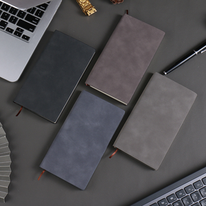 Cuaderno de Negocios Personalizable con Logotipo Impreso, Cosido con Hilo, Cubierta de Cuero PU, Tamaño A5, Diseño con Textura de Piel, para Diario de Aprendizaje - Product Image 1