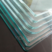 Verre trempé transparent pour parapet de balcon de 15 mm d'épaisseur