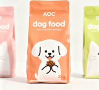 Sacs personnalisés à fond plat, refermables, 500g-15kg, pour aliments pour animaux de compagnie (chiens, chats, poissons, oiseaux, etc.) – Emballage sûr pour soins multi-animaux