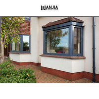 WANJIA Appartement Résidence Sécurité Aluminium Fenêtre à la française Fenêtre intérieure en verre Baie vitrée