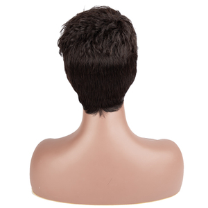Joedir-Perruque Brésilienne <span class=keywords><strong>Courte</strong></span> Ondulée <span class=keywords><strong>Cheveux</strong></span> Naturels <span class=keywords><strong>pour</strong></span> Femme Noire - Product Image 4