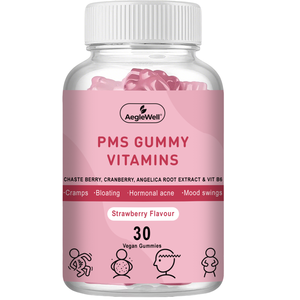 Aeglewell PMS Gummy : Complexe Vitaminique Équilibre Hormonal, Gummies de Soulagement du SPM pour Adultes - Product Image 1