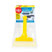 Raspador de Hielo ZCQR DECO M0350 de 34 cm, Herramienta de Plástico Amarillo para Remover Nieve del Parabrisas del Auto