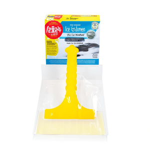 Grattoir à glace ZCQR DECO M0350 34 cm, outil de déneigement en plastique jaune pour pare-brise de voiture - Product Image 2