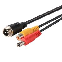 Cable adaptador M12 de aviación personalizado de 4 pines macho a BNC DC RCA hembra conector de extensión de seguridad para cámara CCTV nueva condición