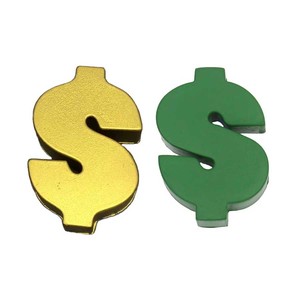 Bolas de juguete de espuma exprimibles en forma de signo de dólar de marca personalizada - Product Image 1