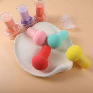 Houppette en forme de champignon pour fond de teint coussin d'air, double usage sec et humide, non collante, douce, respectueuse de la peau, sans latex, pour le maquillage - Product Image 1