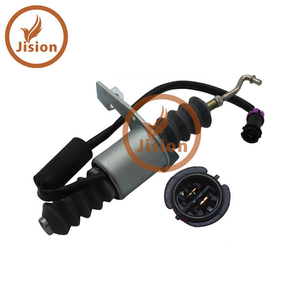 Vanne solénoïde d'arrêt de carburant pour engins de construction D59-105-01 24V - Product Image 2