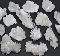 Groupe de cristaux de quartz naturel de qualité supérieure, géode brute de guérison pour la décoration de bureau, vente en gros en vrac