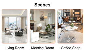 Modern Wooden Frame Glass Coffee <b>Table</b> with Tempered Glass Top Durable and Eco-Friendly for Living Room and Dining Areas - Product Image 4