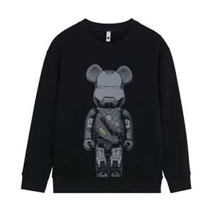 Commercio all'ingrosso di lusso con tasca Zip felpa da <span class=keywords><strong>uomo</strong></span> di marca Bear stampa digitale girocollo Pullover a maniche lunghe 100% cotone per l'autunno - Product Image 1