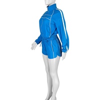 Nouveautés STOCK 11 couleurs Ensemble deux pièces sexy pour femmes, haut à manches longues zippé et short