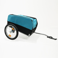 Remorque de vélo pliable 600D double couche Oxford, 80 kg, étanche, roues de 16 pouces, OEM personnalisé