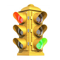 Vente directe d'usine de feux de signalisation routière pour véhicules en aluminium et PC, étanches, 12 pouces, alimentés par LED 24V