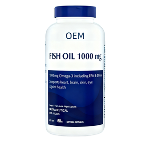 Capsule di Olio di Pesce Omega-3 Raffinato con DHA ed EPA, Integratori per la Salute del Cervello per Adulti - Product Image 1