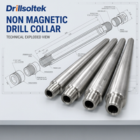 Collar de Perforación Monel No Magnético Personalizado Drillsoltek 2026, Corto, Tipo NMDC, para Perforación Direccional de Pozos Petroleros
