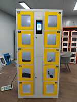 Casier de distribution automatique intelligent en libre-service avec portes en acrylique, paiement par carte et code QR pour produits de détail