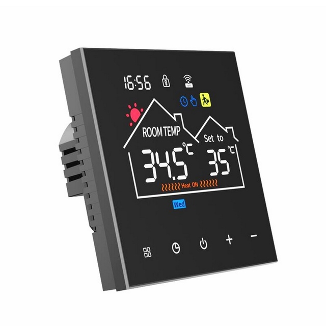 Smart Thermostat for House Floor Heating WiFi AC Thermostat Energy Saving and DIY Programmable Thermostat