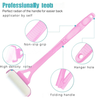 Applicateur à rouleau pliable à long manche pour crème solaire, hydratant, crème corporelle, mousse à raser, lotion corporelle pour hommes et femmes