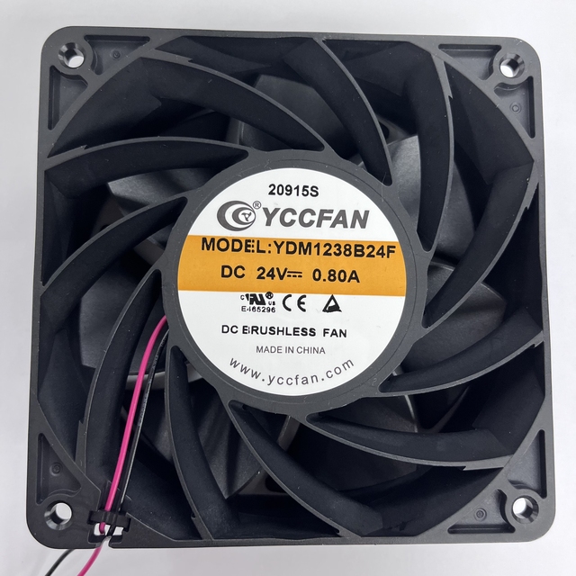120x120x38mm 1238 24V 48V 12038 6500-3500RPM 235.1cfm DC Ball Bearing Cooling Fan PWM FG RD 63.12W-10.8W