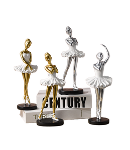 Sculpture en résine de fille dans le ballet, réaliste en 3D, ornement pour la maison, décoration artistique de la chambre, cadeau d'affaires SUNSHINE - Product Image 1